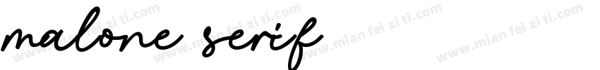 malone serif字体转换